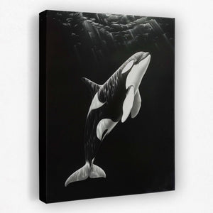 Monochrome Orca - Luxury Wall Art