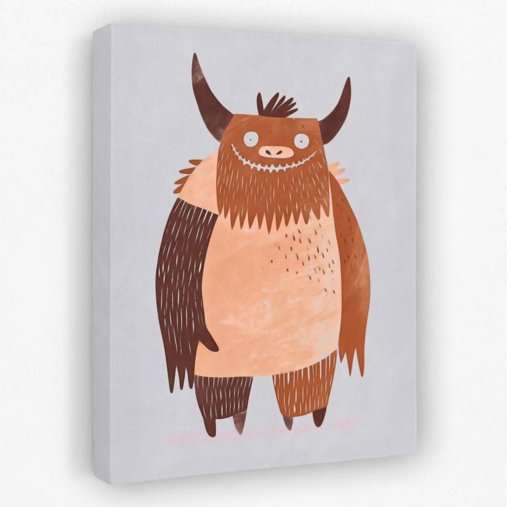 Monster Mischief - Cartoon Canvas Wall Art