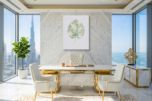 Monstera Sage Leaf - Luxury Wall Art