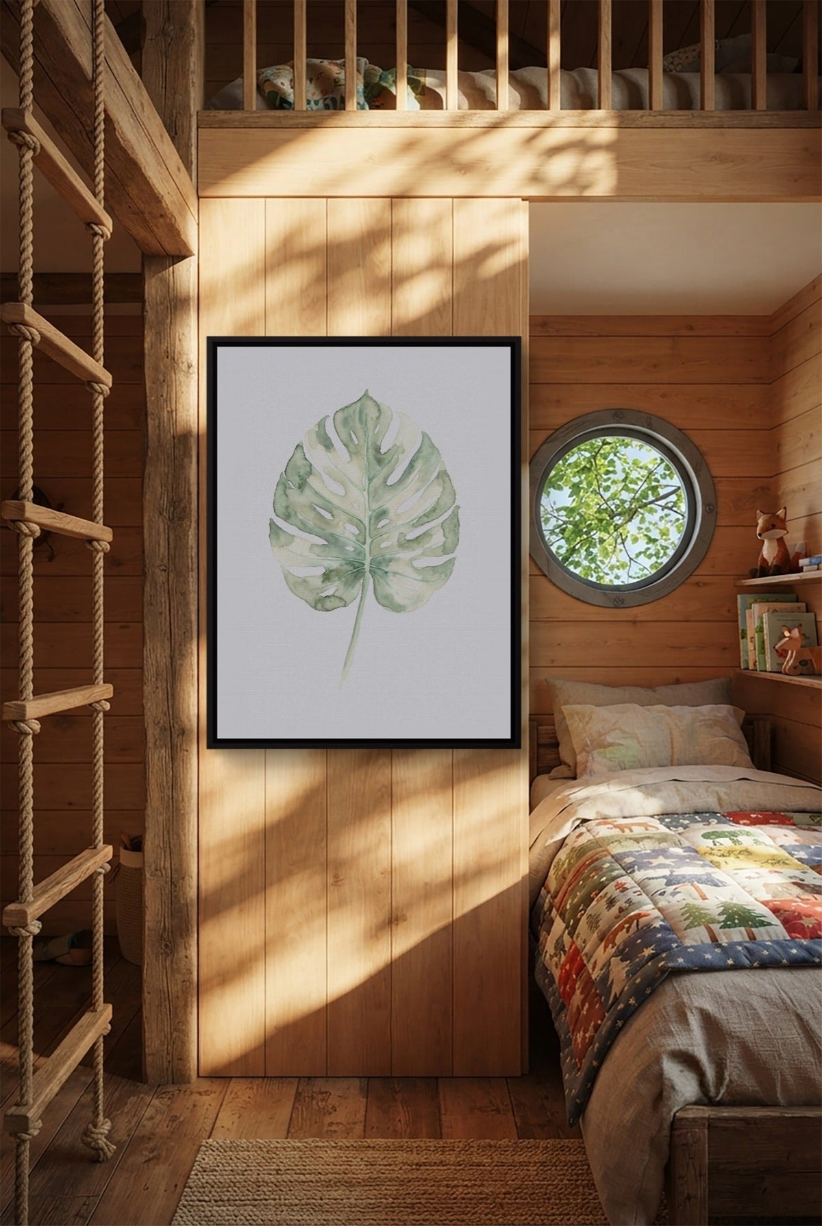 Monstera Sage Leaf - Luxury Wall Art