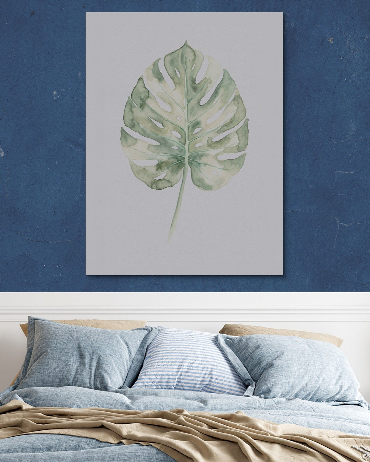 Monstera Sage Leaf - Luxury Wall Art