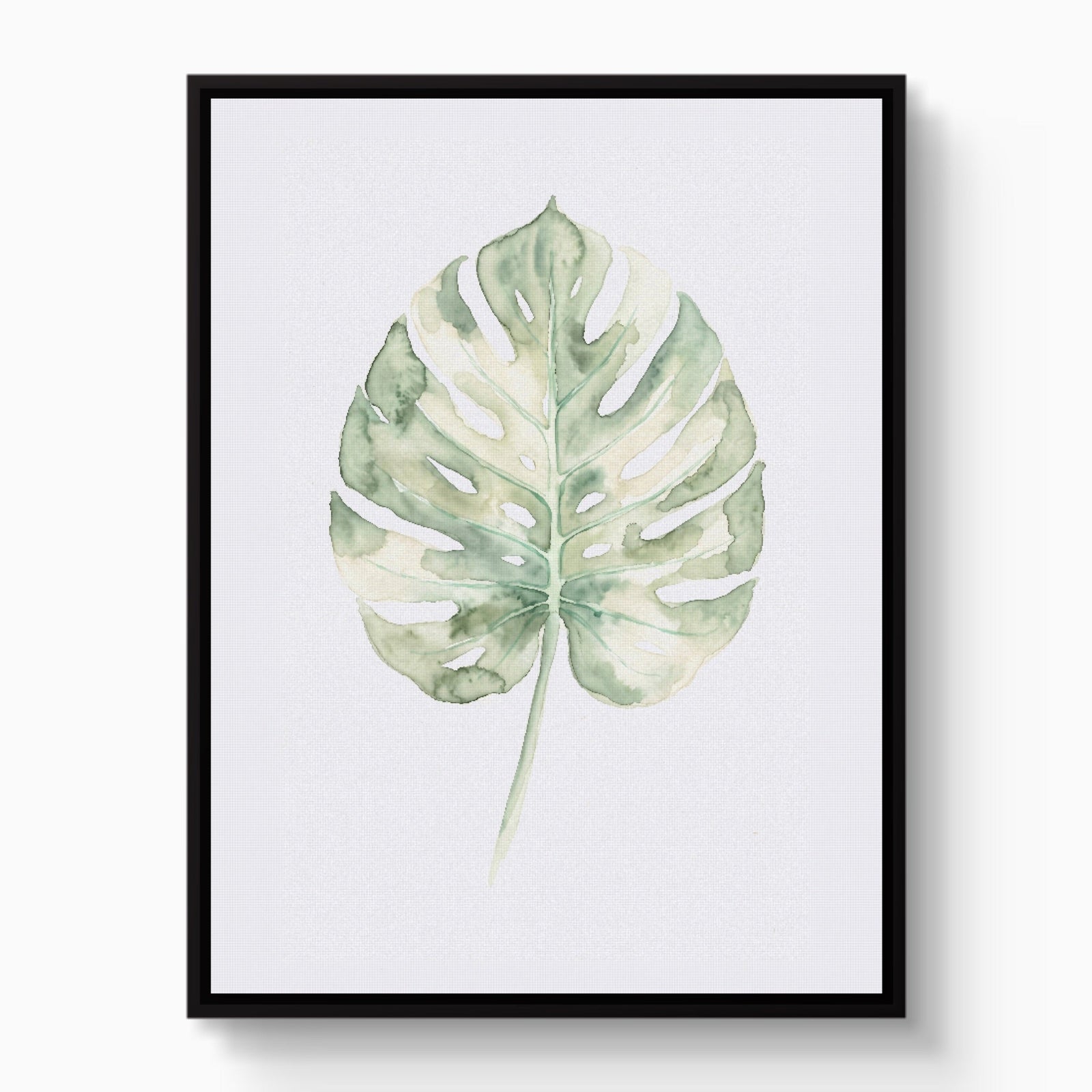 Monstera Sage Leaf - Luxury Wall Art