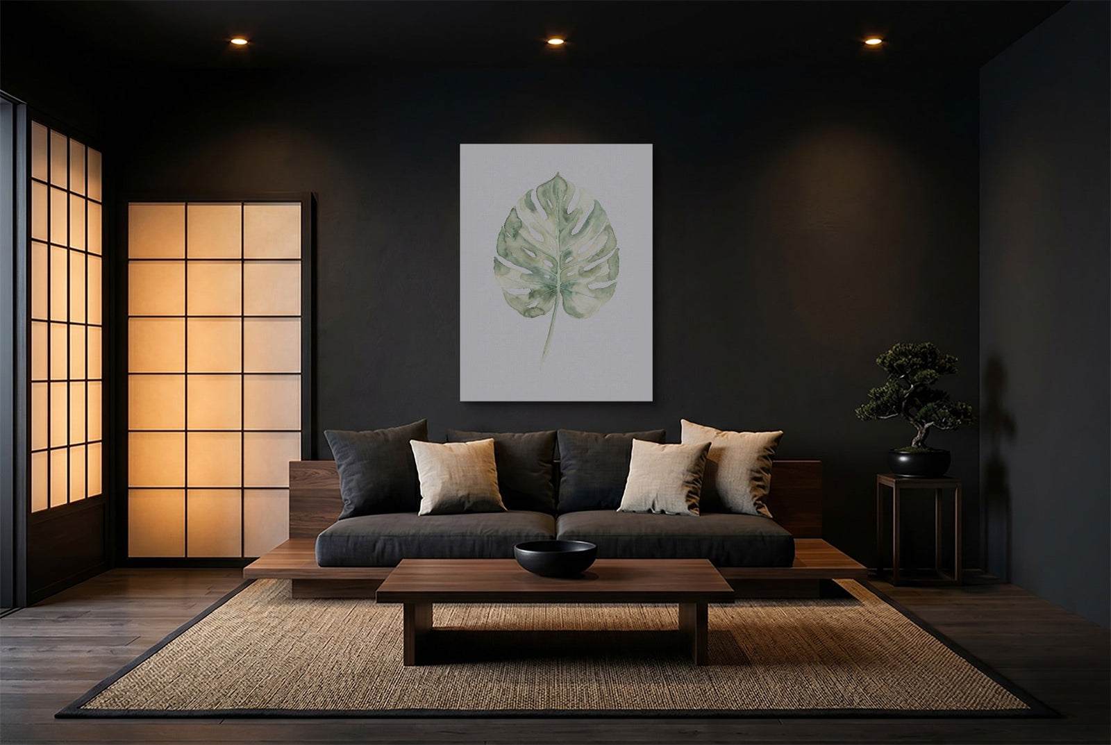 Monstera Sage Leaf - Luxury Wall Art