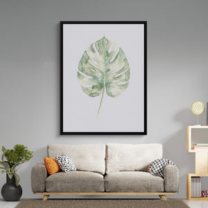 Monstera Sage Leaf — monstera sage leaf sq boring room 1port framed black
