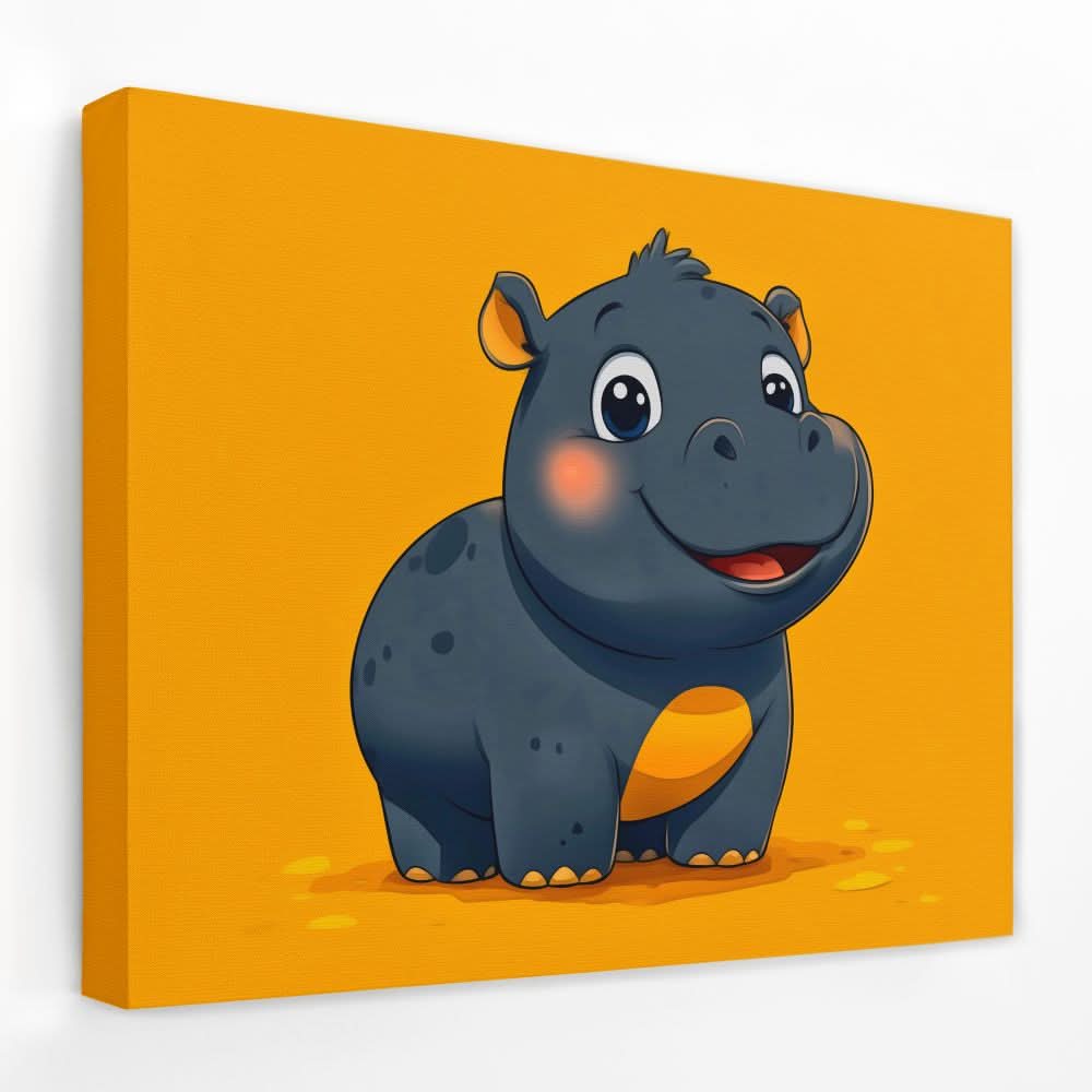 Moo Deng - Baby Animal Canvas Wall Art
