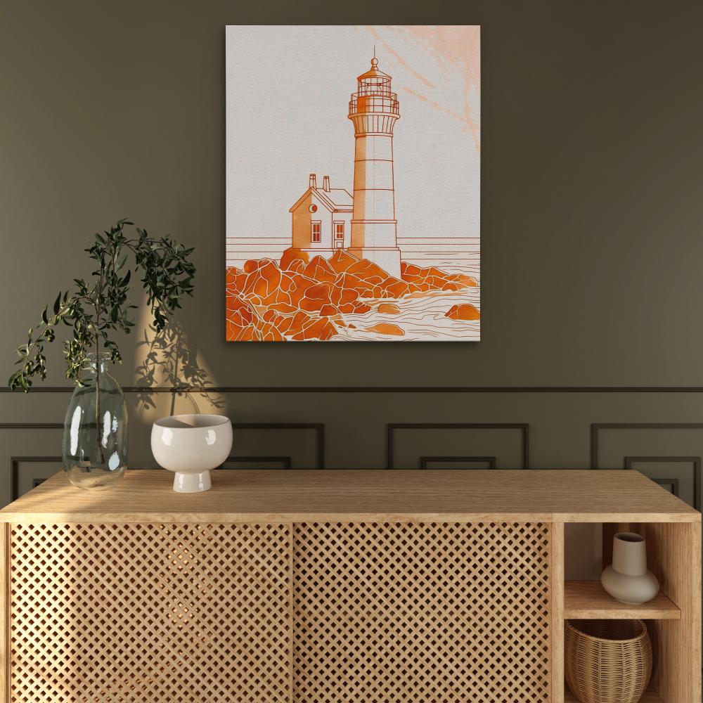 Moody Lighthouse - Luxury Wall Art