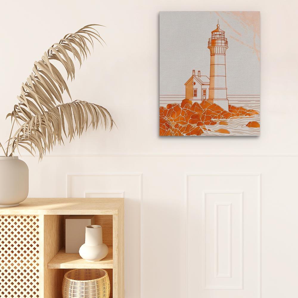Moody Lighthouse - Luxury Wall Art