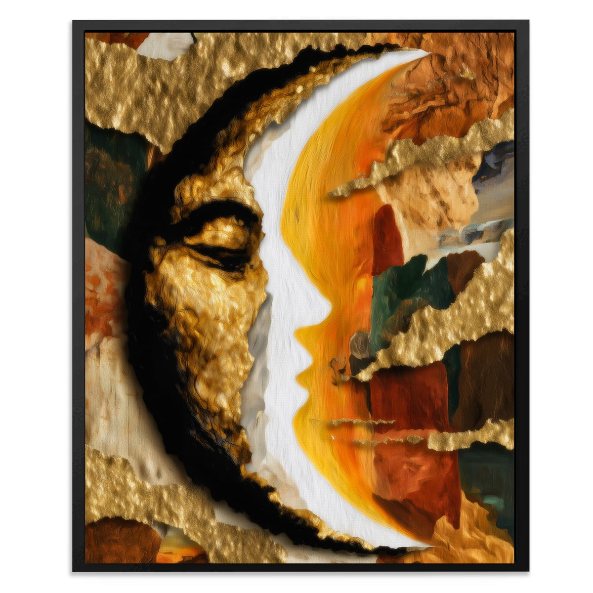 Moon Ink Rising - Luxury Wall Art