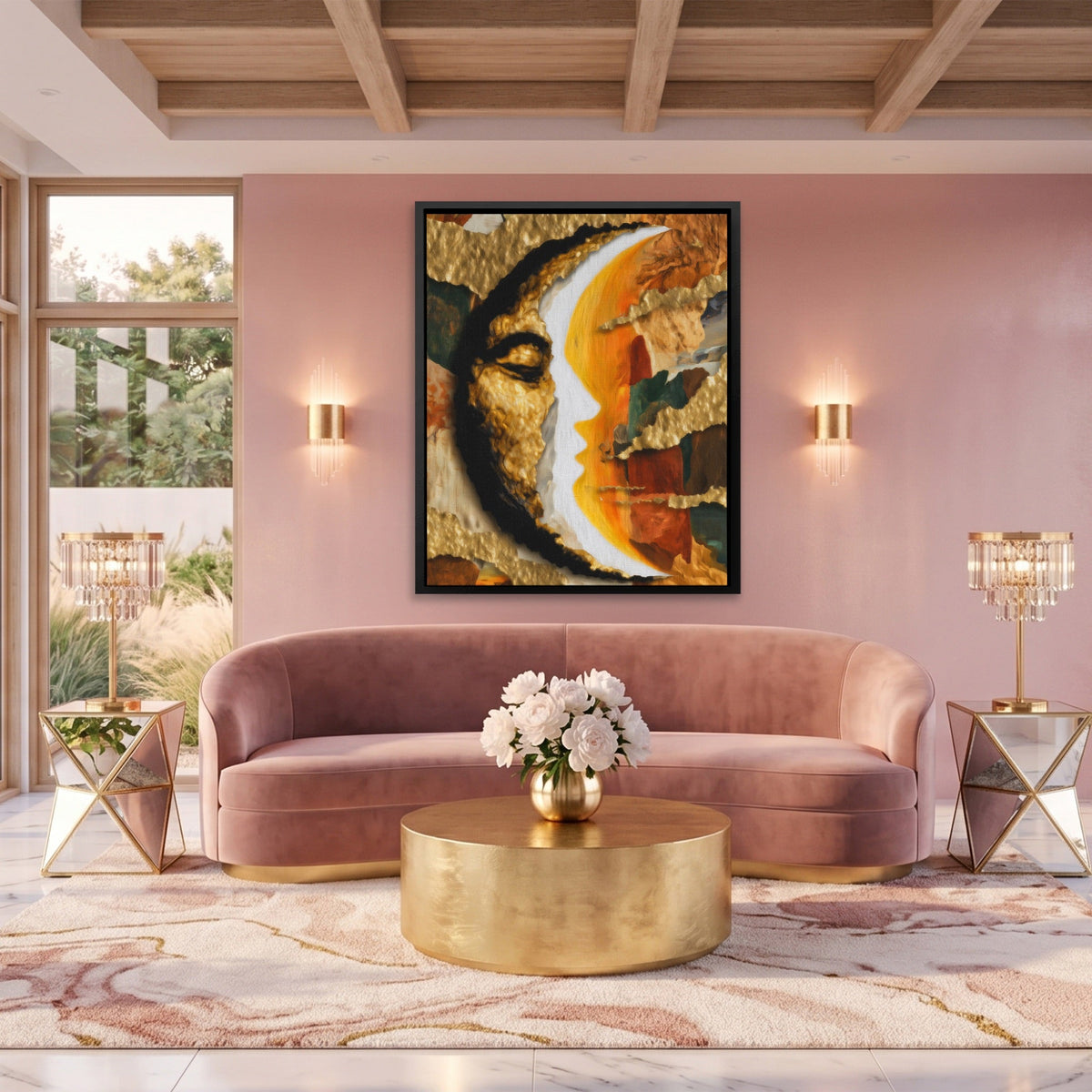 Moon Ink Rising - Luxury Wall Art