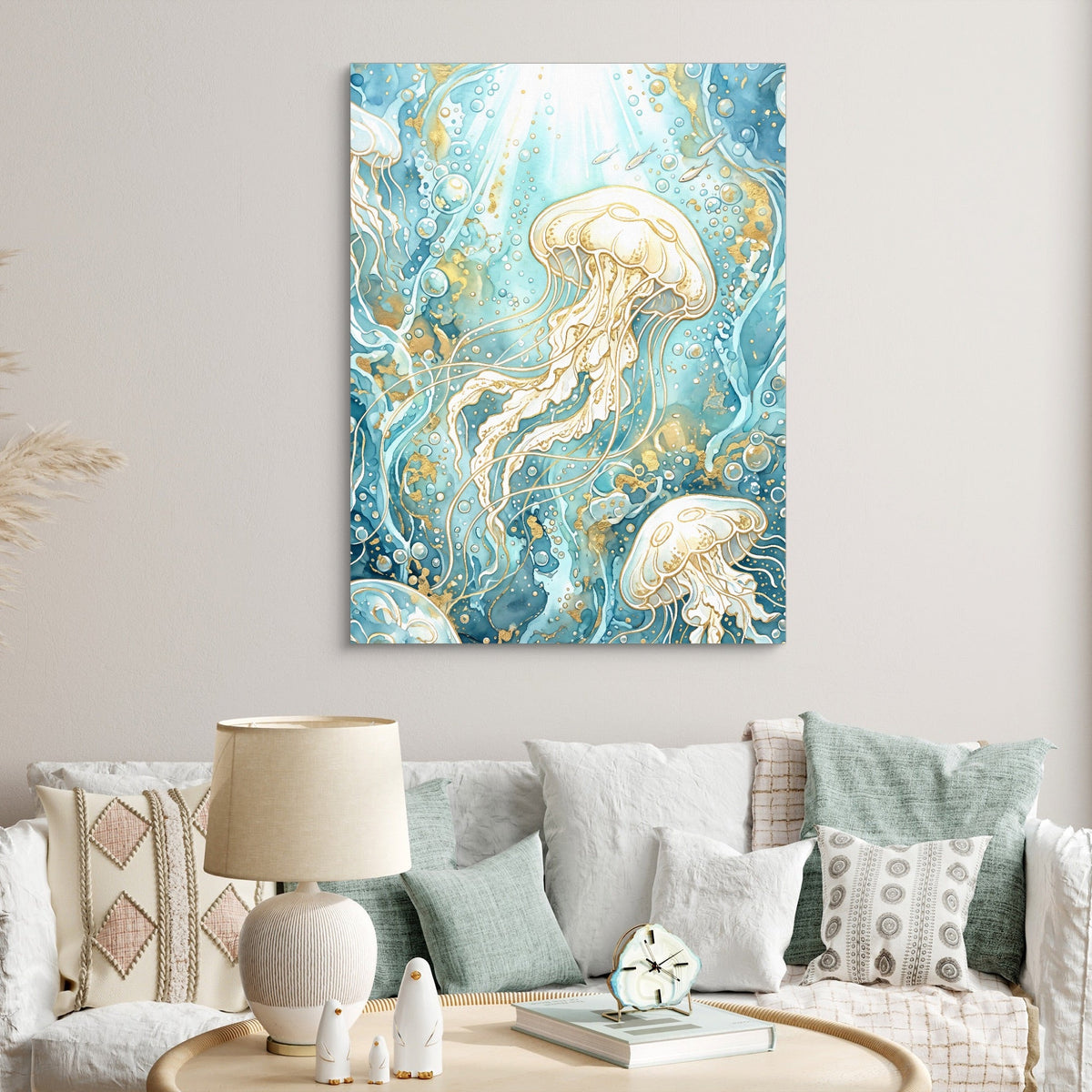 Moon Jelly Drifting - Luxury Wall Art