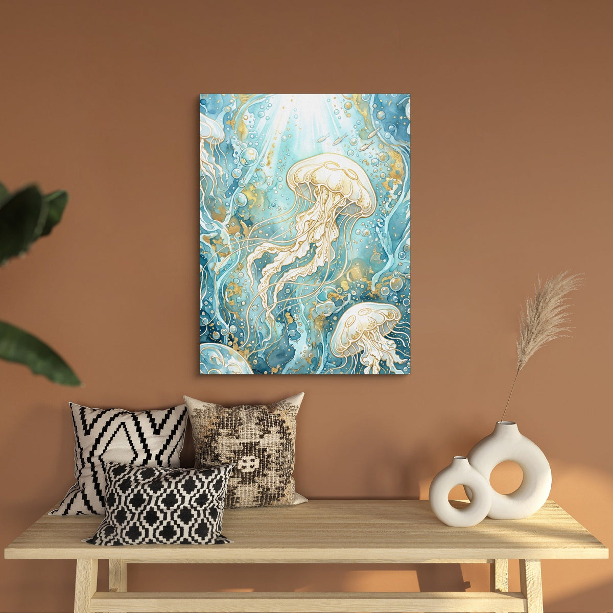 Moon Jelly Drifting - Luxury Wall Art