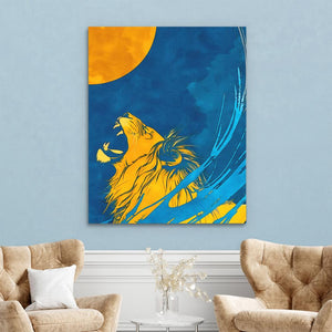 Moonlight Roar - Luxury Wall Art