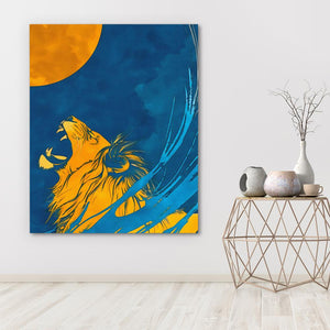 Moonlight Roar - Luxury Wall Art