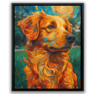 Moonlit Golden Retriever - Luxury Wall Art