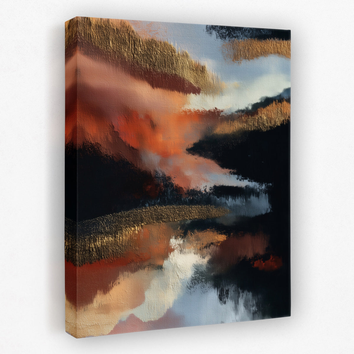 Moonlit Waves Reflection — Moonlit Waves Reflection Portrait   Side View   Mirror 217