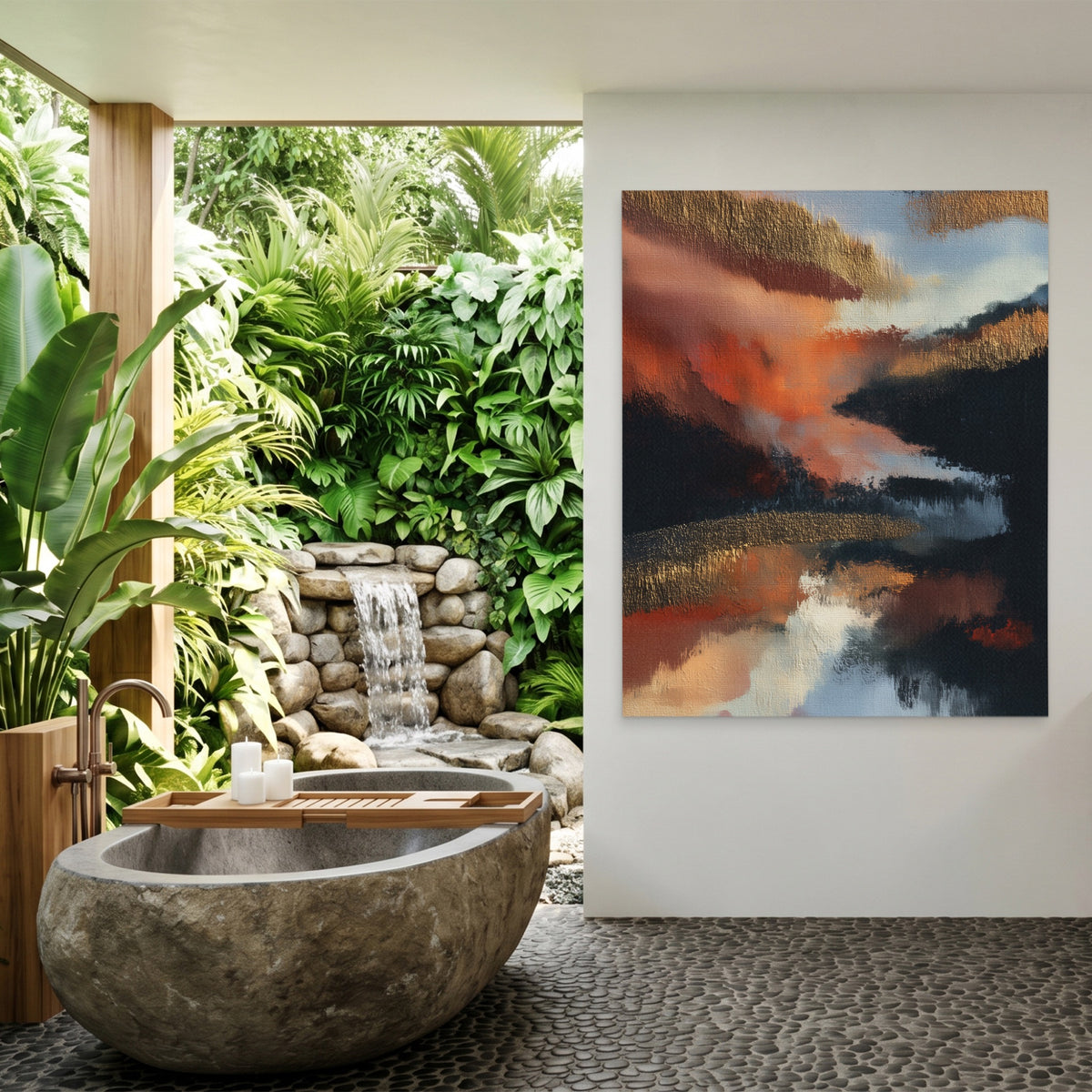 Moonlit Waves Reflection — Moonlit Waves Reflection Outdoor Bathroom Port 121