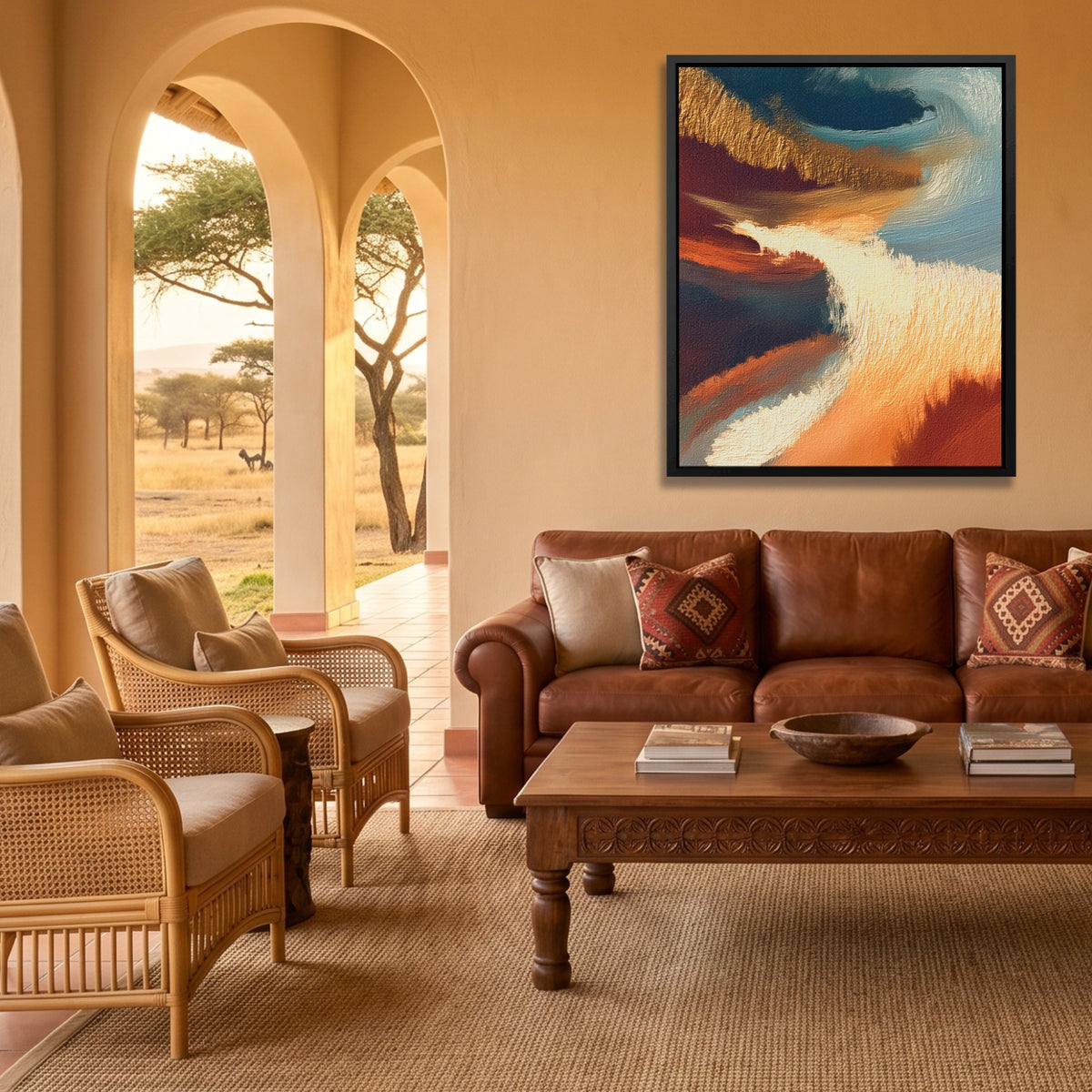 Moonlit Waves Swirl — Moonlit Waves Swirl Safari House Port 266
