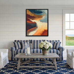 Moonlit Waves Swirl — Moonlit Waves Swirl Striped Couch Port 290