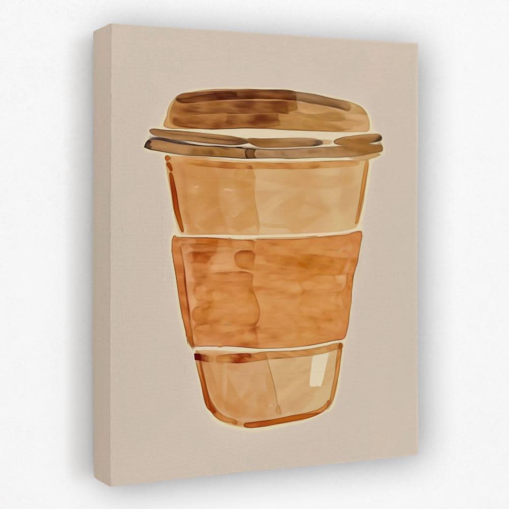Morning Rush - Coffee Canvas Wall Art