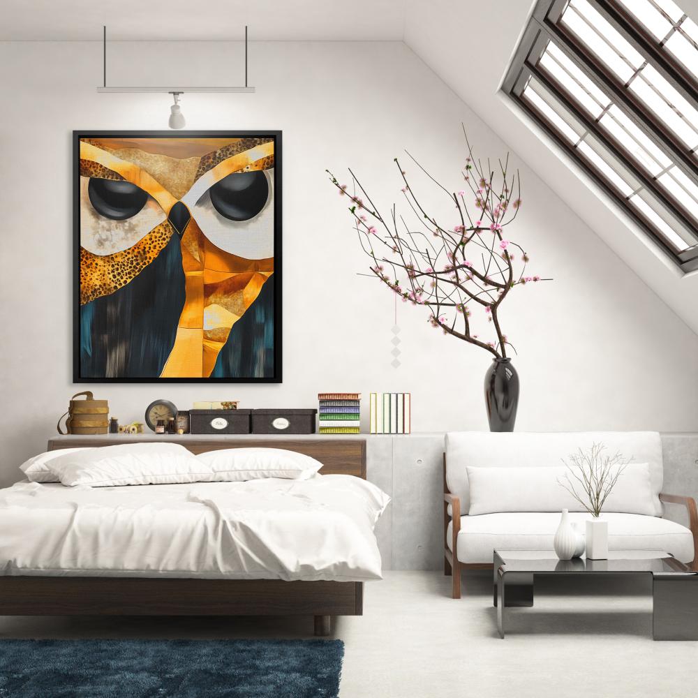 Mosaic Gaze Owl - Luxury Wall Art