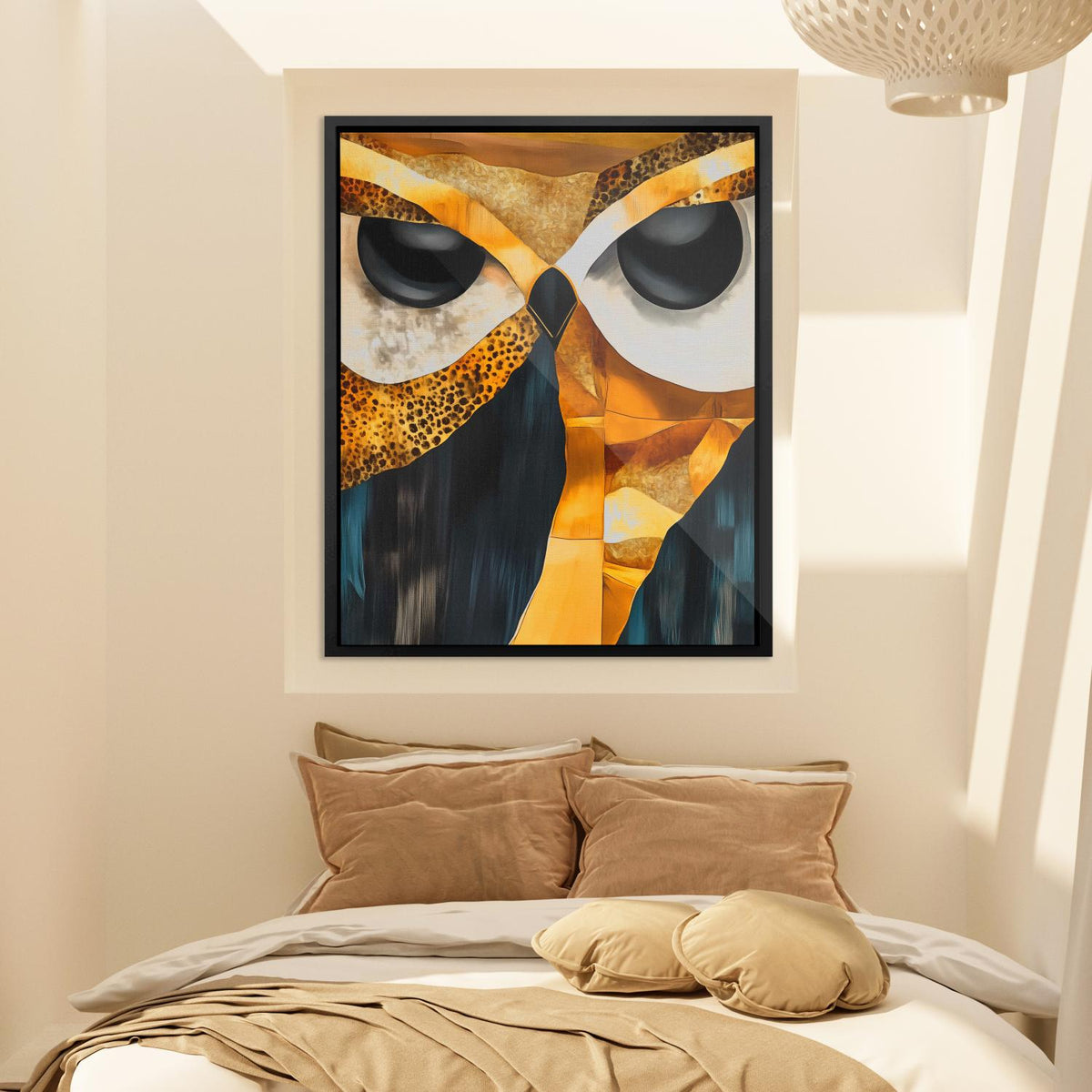 Mosaic Gaze Owl - Luxury Wall Art