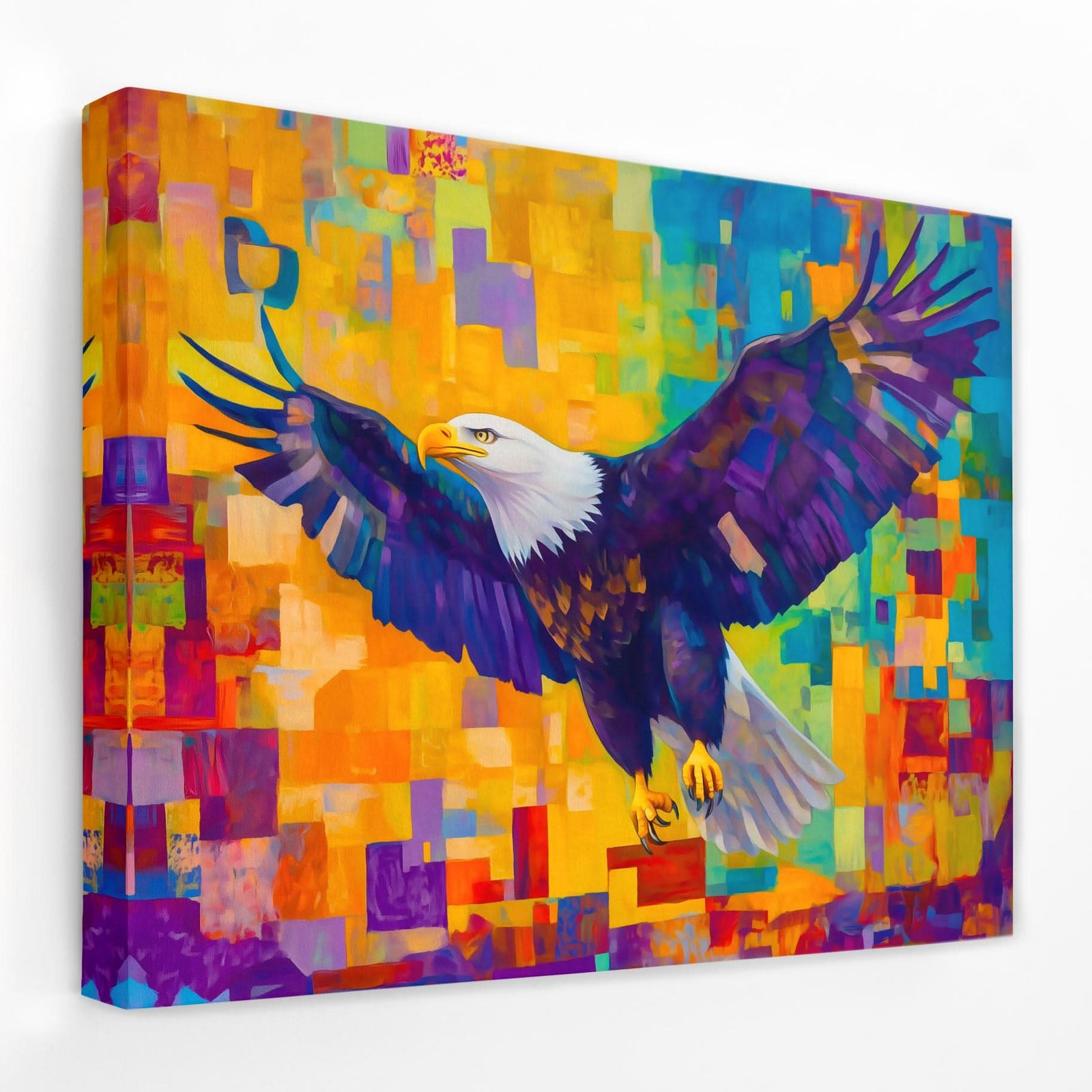 Mosaic Hunter - Animals Canvas Wall Art