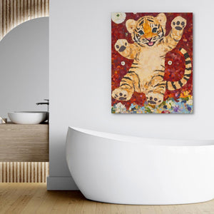 Mosaic Tiger Joy - Luxury Wall Art