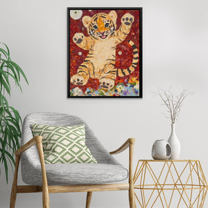 Mosaic Tiger Joy - Luxury Wall Art