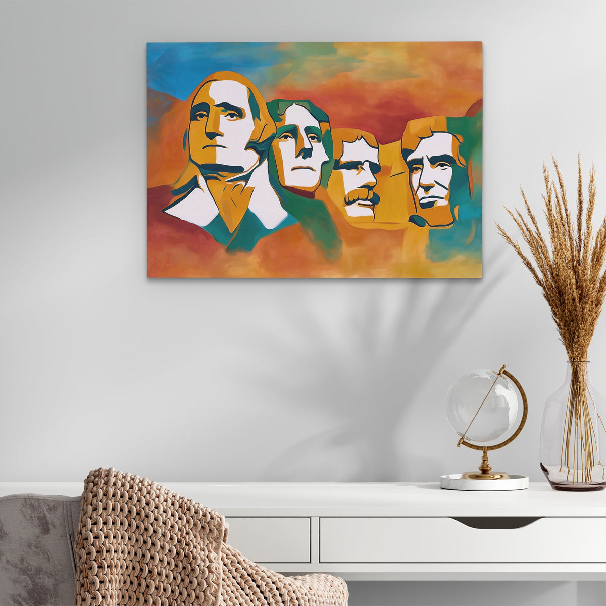 Mount Rushmore Gradient — Mount Rushmore Gradient White Office Glass land 283