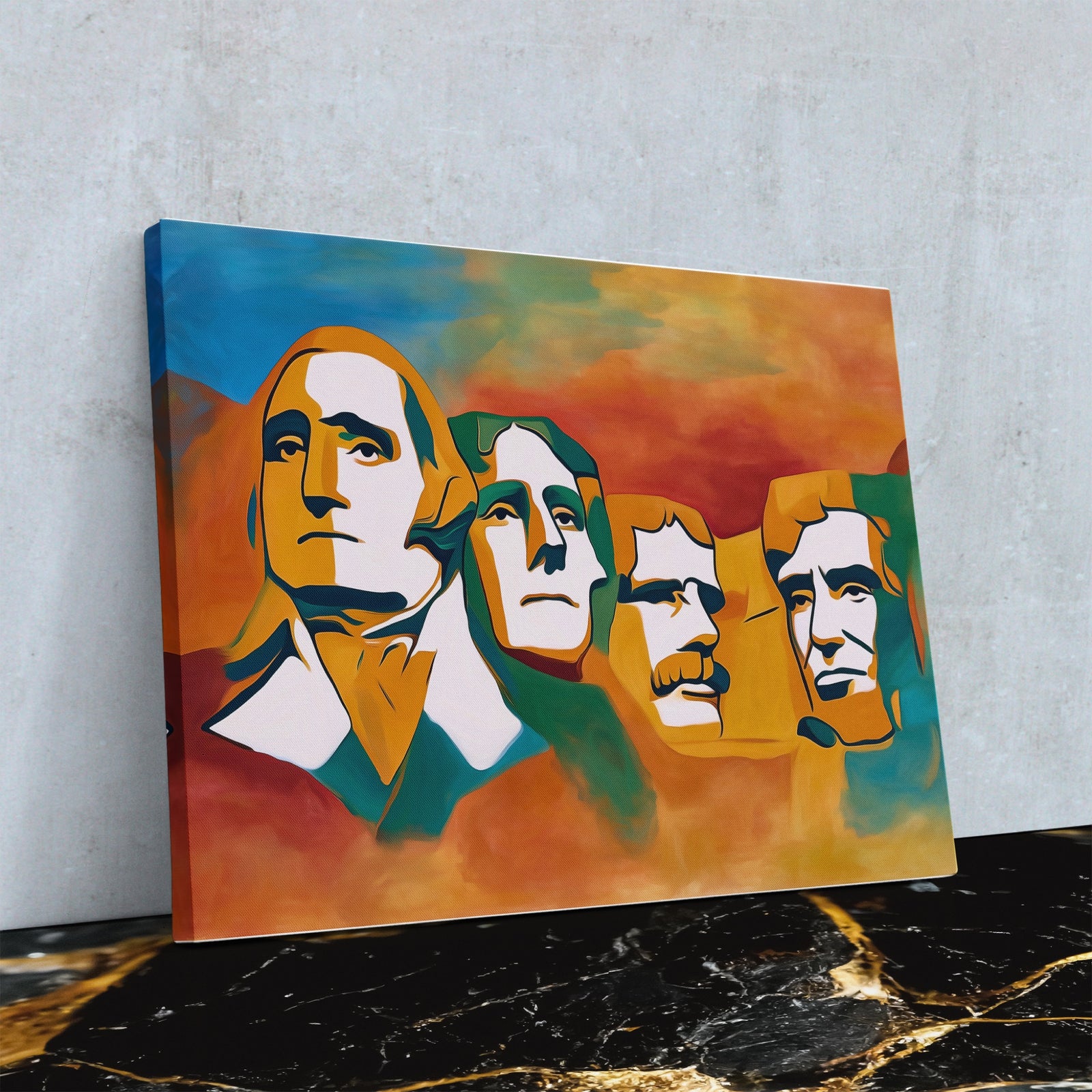 Mount Rushmore Gradient — Mount Rushmore Gradient Close Up Landscape 103