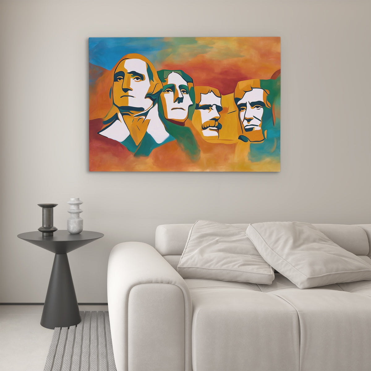 Mount Rushmore Gradient — Mount Rushmore Gradient Luxury White Couch 183