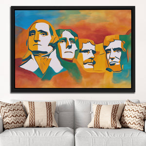 Mount Rushmore Gradient — Mount Rushmore Gradient White Groovy Couch Close 263