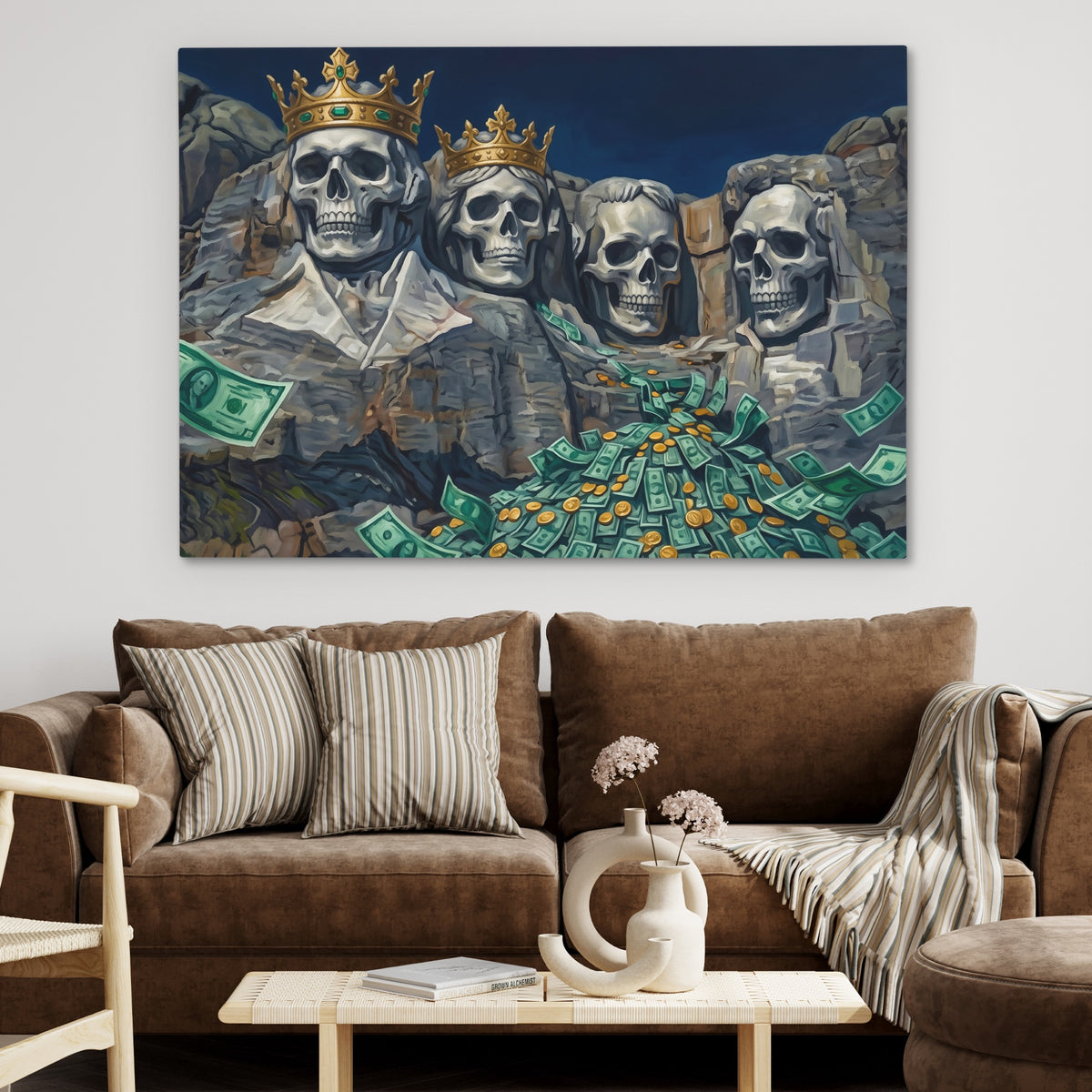 Mount Skullmore Golden — Mount Skullmore Golden Brown Couch 12