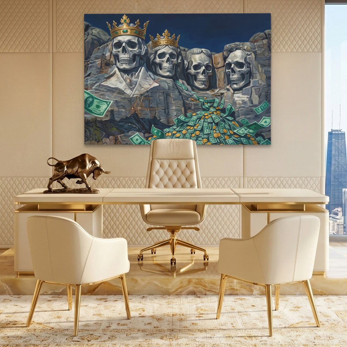 Mount Skullmore Golden — Mount Skullmore Golden Lux Gold Bull Land 172