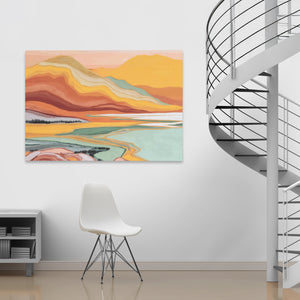 Mountain Lake Reverie - Luxury Wall Art