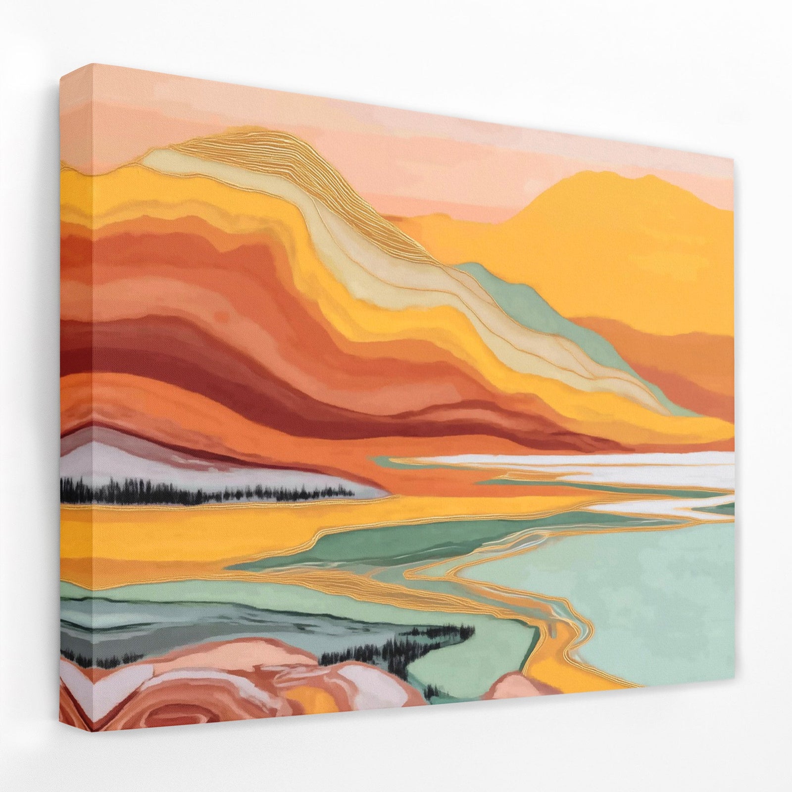 Mountain Lake Reverie - Luxury Wall Art
