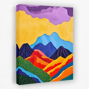 Mountain Layers - Landscapes Canvas Wall Art