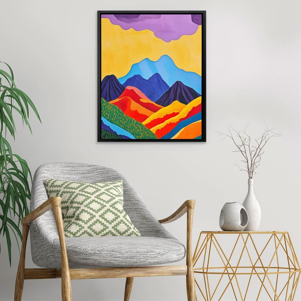 Mountain Layers - Landscapes Art for Home Office