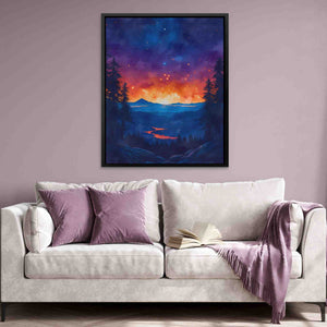 Mountain Summer Sunset - Luxury Wall Art