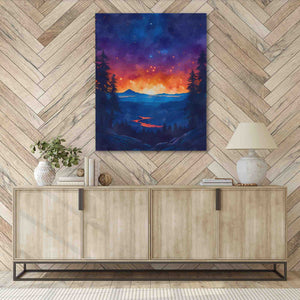 Mountain Summer Sunset - Luxury Wall Art