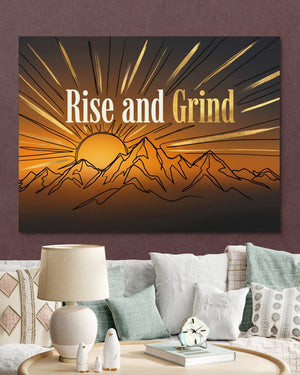 Mountains Golden Sunrise — mountains golden sunrise psd burgundy clock couch 1land flush print
