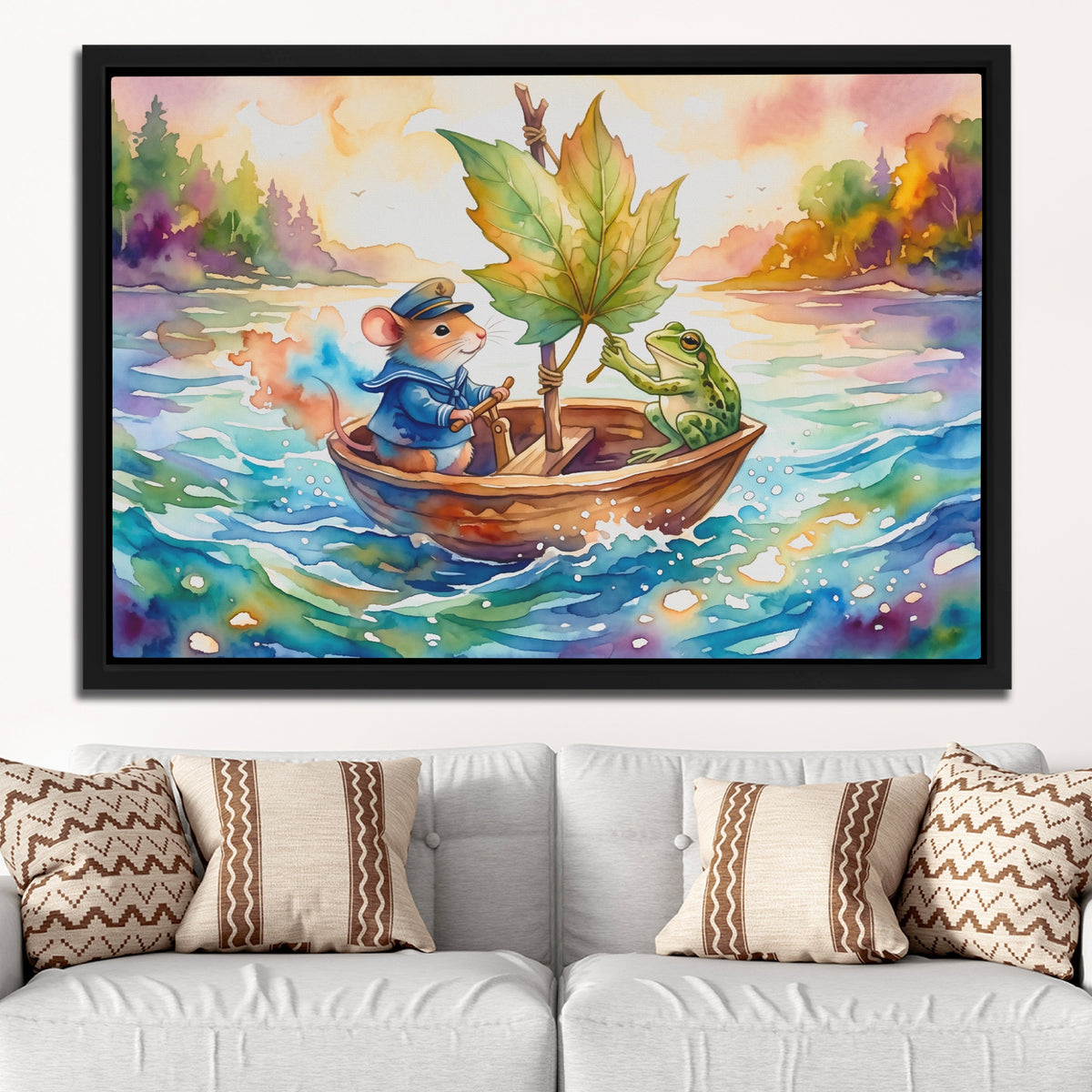 Mouse Verdant Voyage — Mouse Verdant Voyage White Groovy Couch Close 265