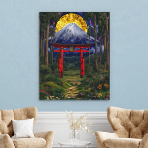 Mt. Fuji Sacred Gateway — Mt. Fuji Sacred Gateway Two Chairs Robins Egg Walls 317