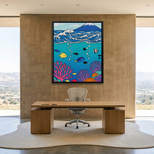 Mt. Fuji Underwater — Mt. Fuji Underwater Minimalist Lux Office Port 78