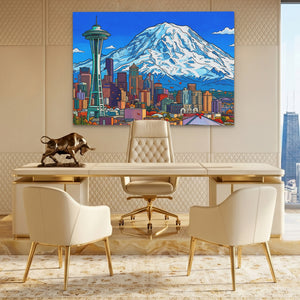 Mt. Rainier Skyline — Mt. Rainier Skyline Lux Gold Bull Land 173