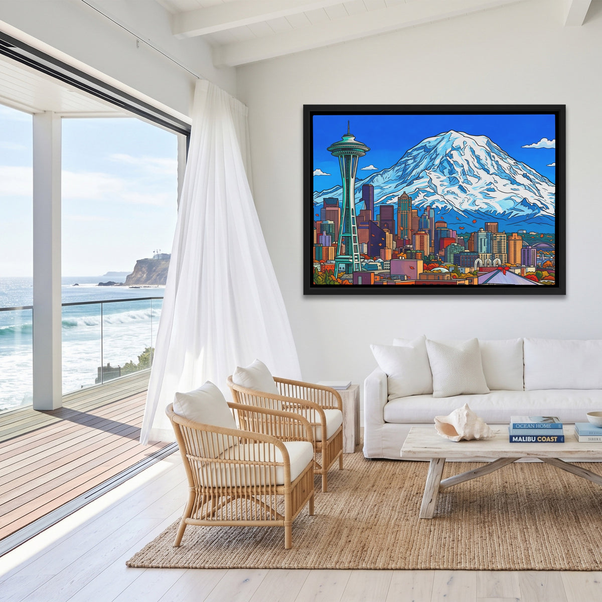 Mt. Rainier Skyline — Mt. Rainier Skyline Malibu Beach Land 189