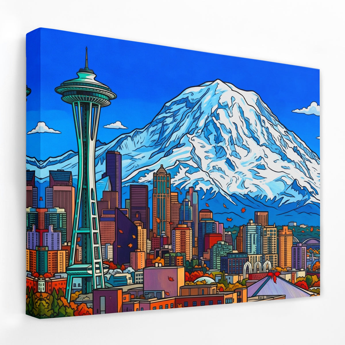 Mt. Rainier Skyline — Mt. Rainier Skyline Landscape   Side View   Mirror Wrap 141