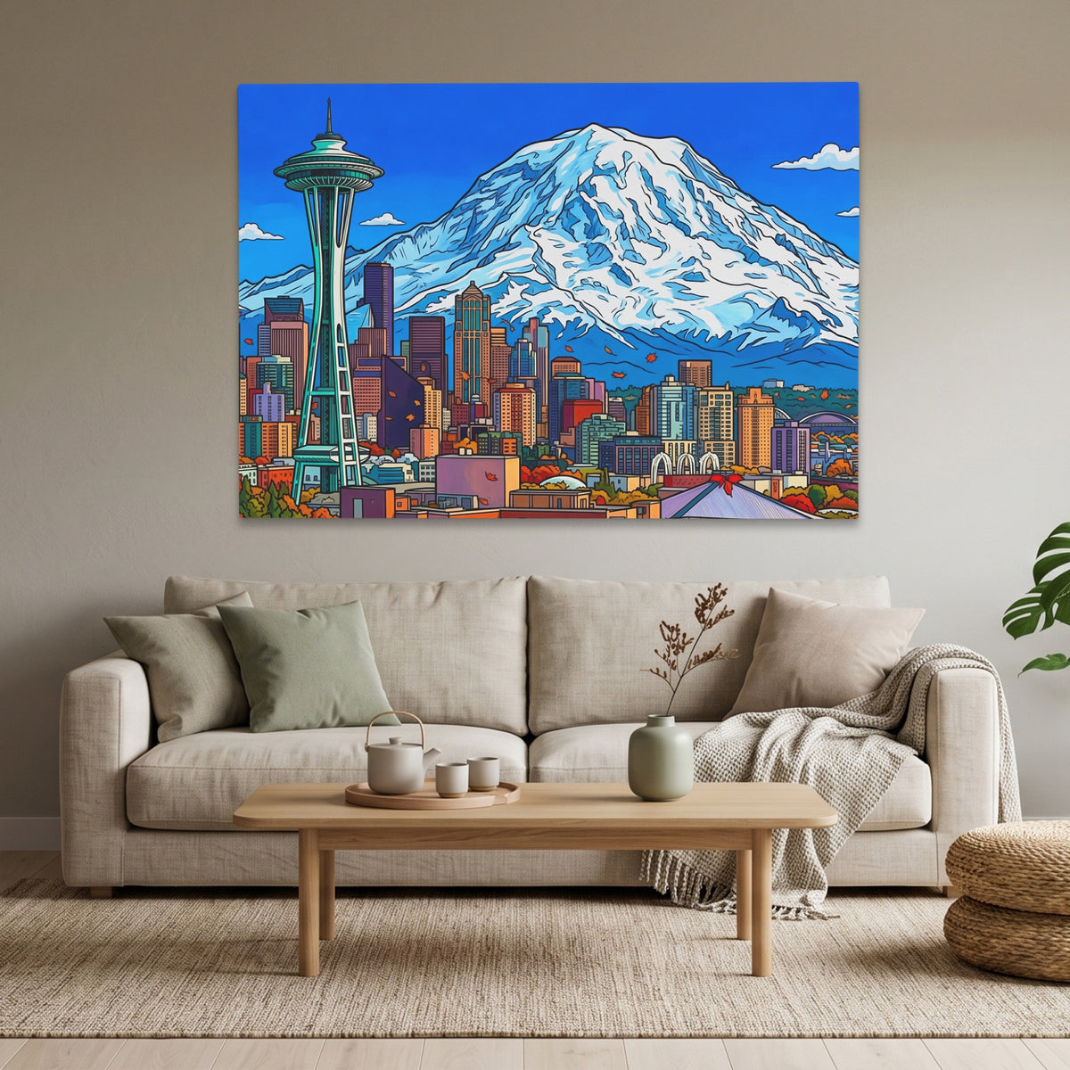 Mt. Rainier Skyline — Mt. Rainier Skyline Calm Vibes Land 45