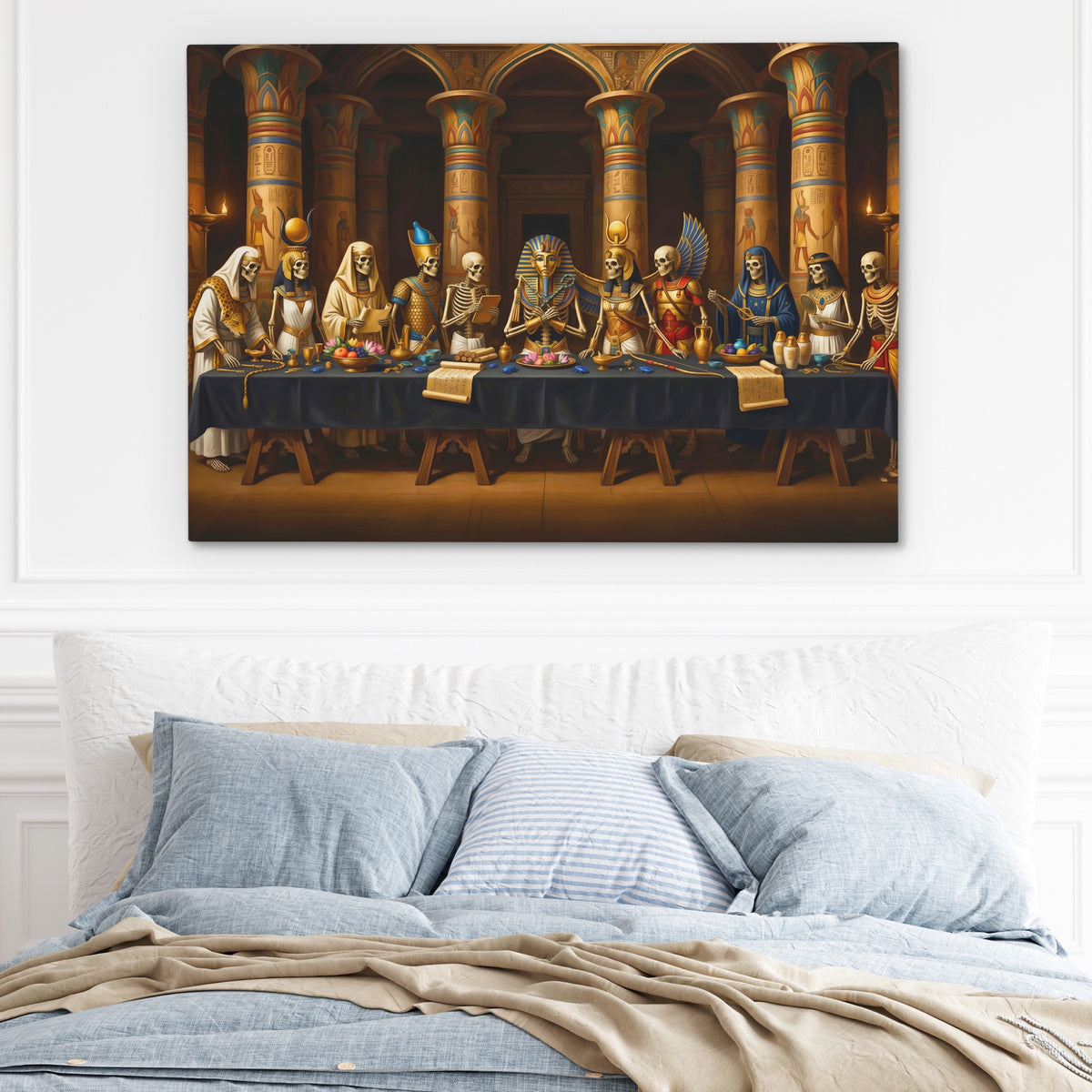 Mummies Banquet Hall — Mummies Banquet Hall Light Blue Bed 158