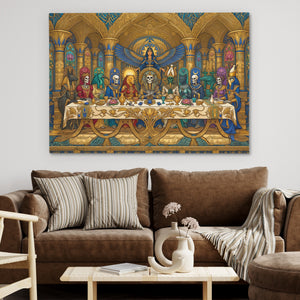 Mummies Last Supper — Mummies Last Supper Brown Couch 15
